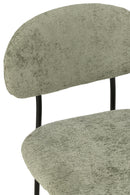 Dining Chair Textile/Metal Mint Green - Majorr