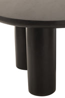 Dinning Table Trio Mango Wood Black - Majorr