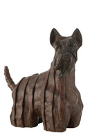 Dog Scottish Terrier Modern Resin Brown Large - Majorr