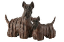 Dog Scottish Terrier Modern Resin Brown Large - Majorr