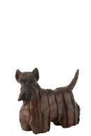 Dog Scottish Terrier Modern Resin Brown Small - Majorr