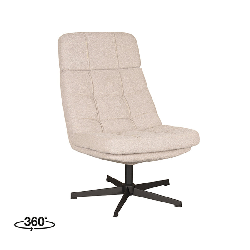 Draaifauteuil Alvar 53x57x83 cm - Majorr