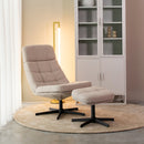 Draaifauteuil Alvar + Ottomane 53x57x83 cm - Majorr