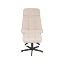 Draaifauteuil Alvar + Ottomane 53x57x83 cm - Majorr