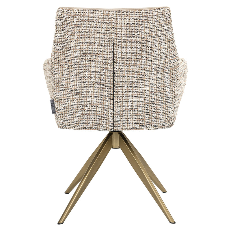 Draaifauteuil Lisonne be trendy nature / khaki velvet (Be Trendy 01 Nature) - Majorr