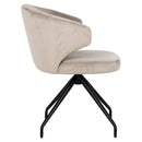 Draaistoel Milly khaki velvet - Majorr