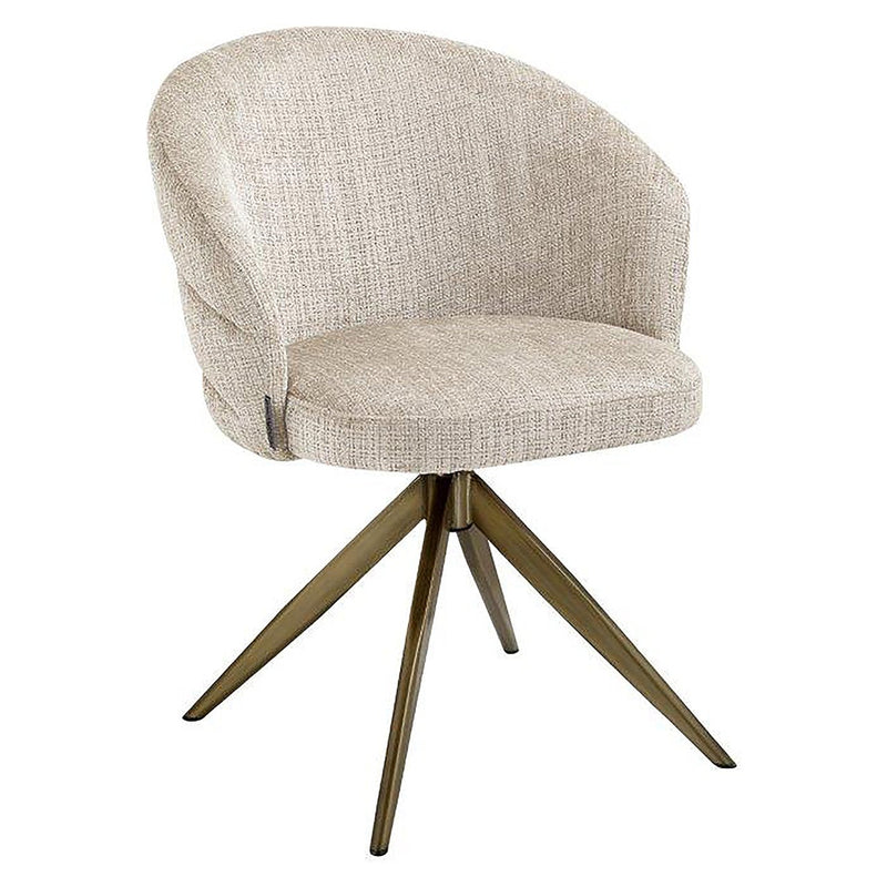 Draaifauteuil Zendaya beige chenille (Niagara 902 beige) - Majorr