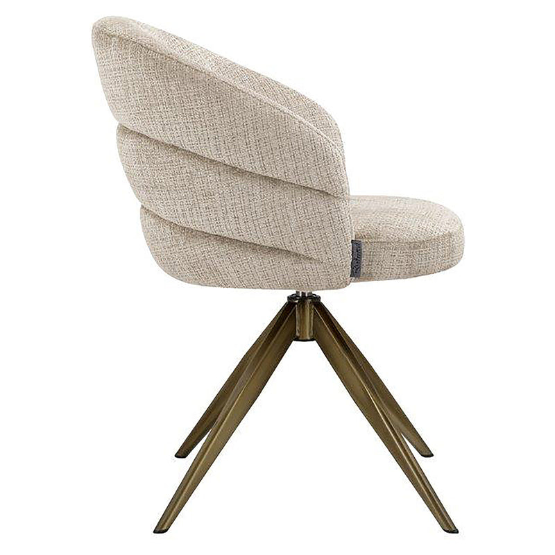 Draaifauteuil Zendaya beige chenille (Niagara 902 beige) - Majorr