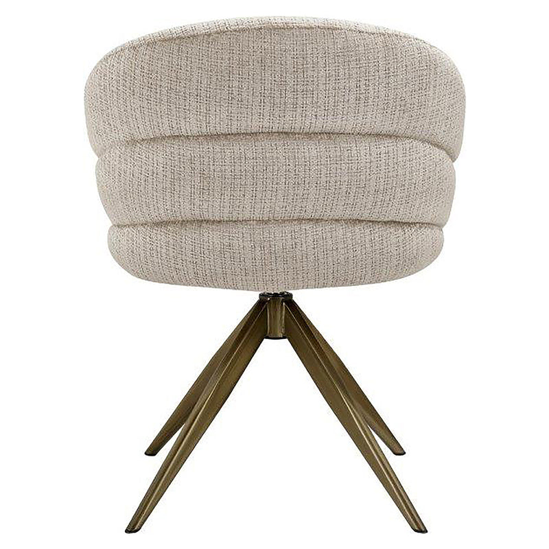 Draaifauteuil Zendaya beige chenille (Niagara 902 beige) - Majorr