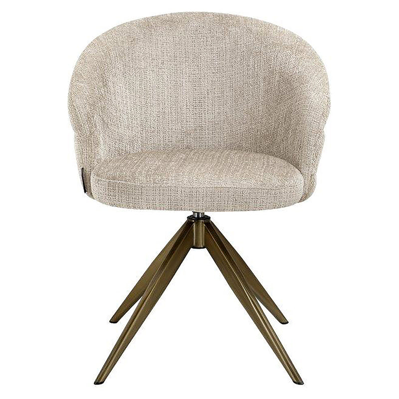 Draaifauteuil Zendaya beige chenille (Niagara 902 beige) - Majorr