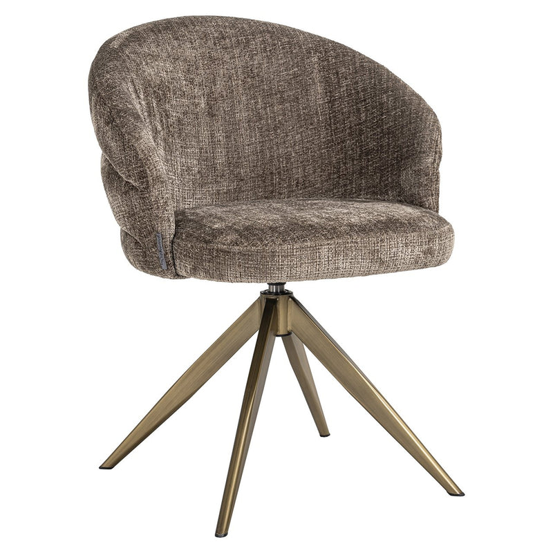 Draaifauteuil Zendaya stone chenille (Niagara 104 Stone Chenille) - Majorr