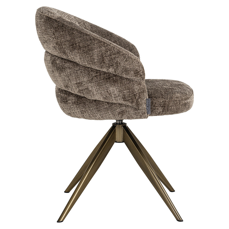 Draaifauteuil Zendaya stone chenille (Niagara 104 Stone Chenille) - Majorr