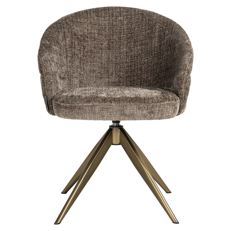 Draaifauteuil Zendaya stone chenille (Niagara 104 Stone Chenille) - Majorr