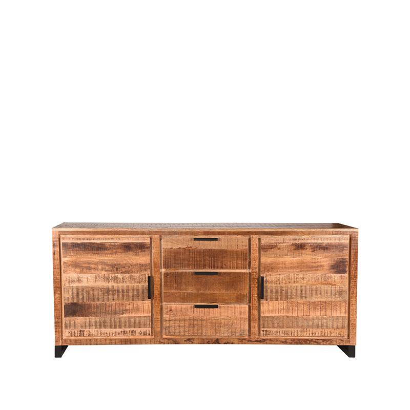 LABEL51 Dressoir Glasgow - Rough - Mangohout - 190 cm - Majorr