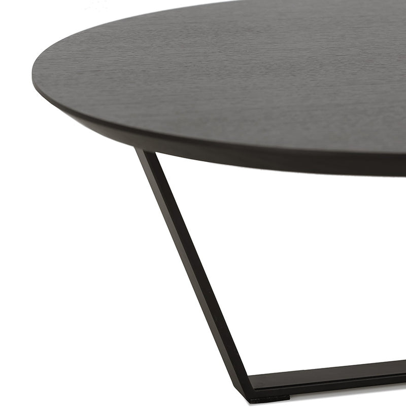 Design salontafel 'DROP' van zwart hout - Majorr