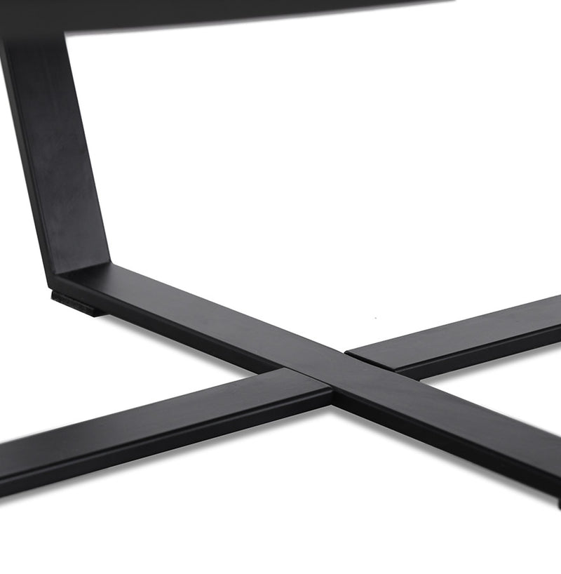Design salontafel 'DROP' van zwart hout - Majorr