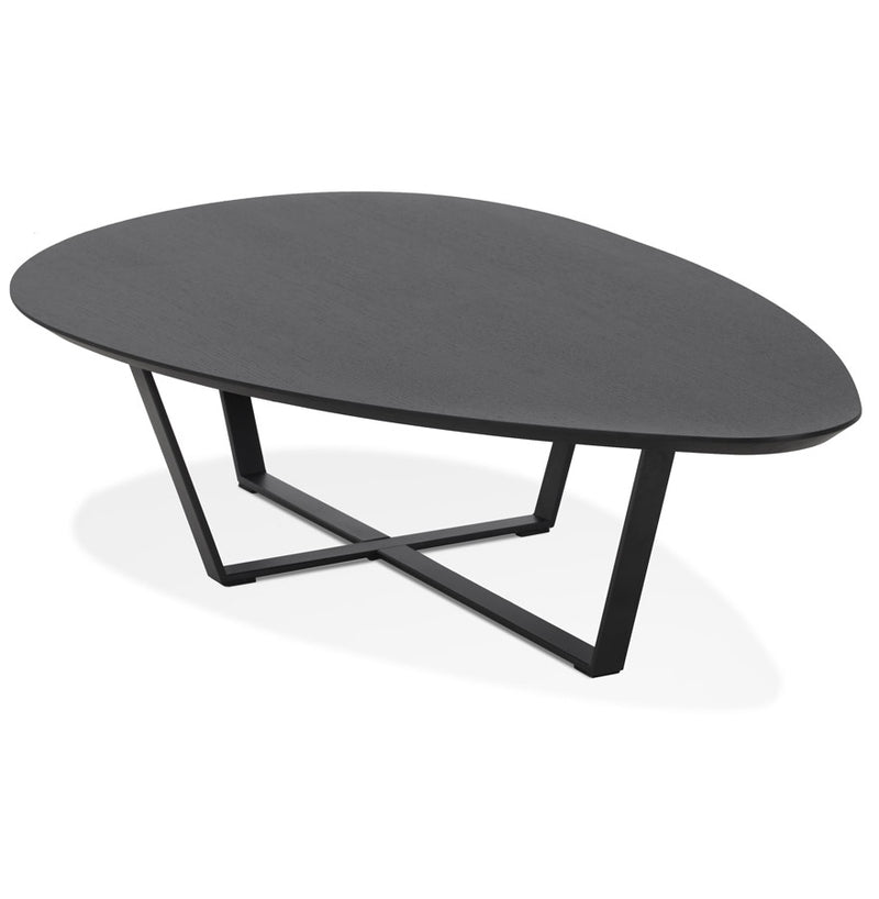 Design salontafel 'DROP' van zwart hout - Majorr