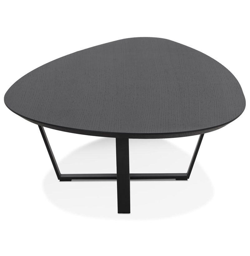 Design salontafel 'DROP' van zwart hout - Majorr