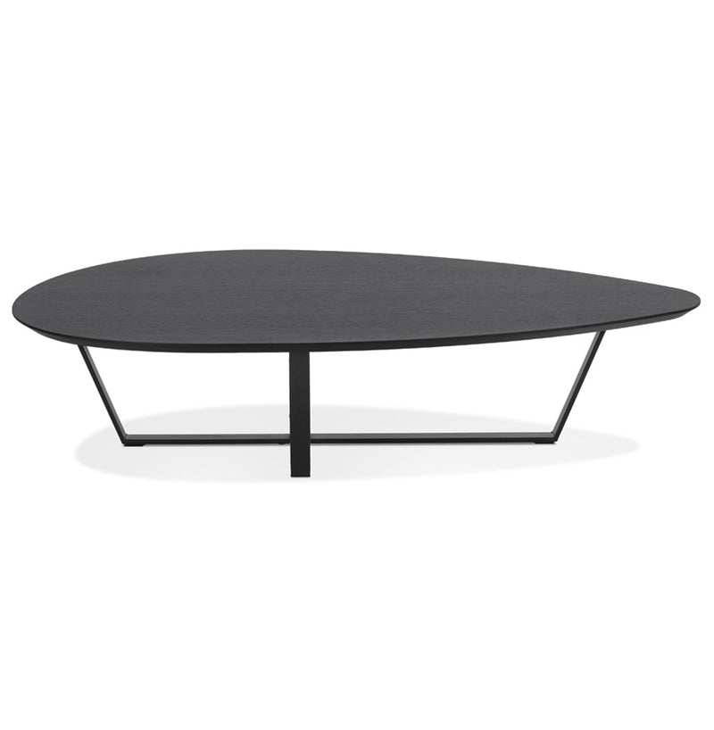 Design salontafel 'DROP' van zwart hout - Majorr