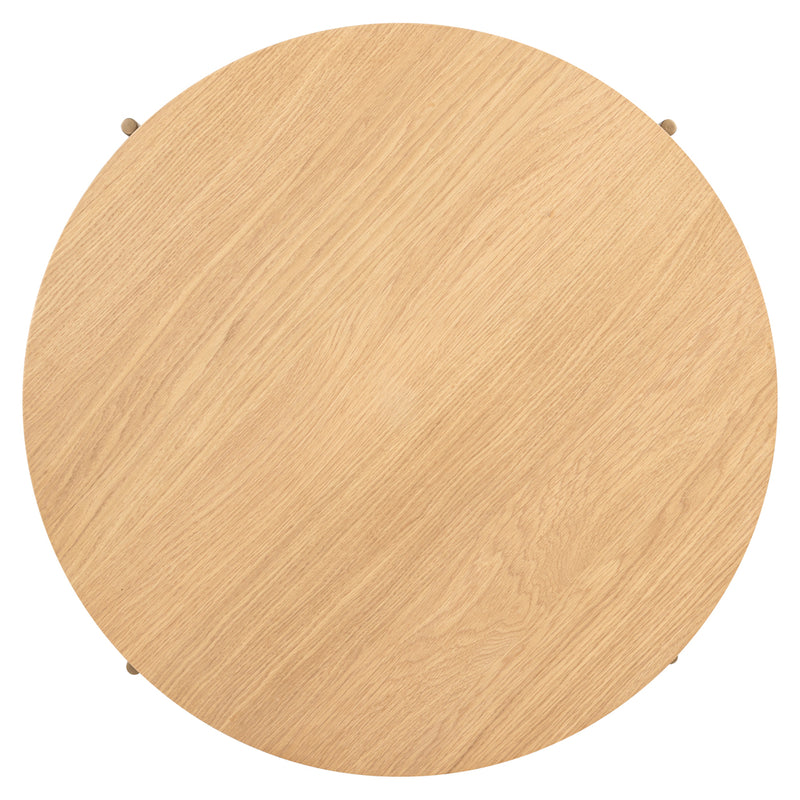 Salontafel Belfort 85Ø (Natural oak) - Majorr