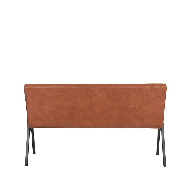 LABEL51 Eetkamerbank Matz - Cognac - Microfiber - 145 cm - Majorr