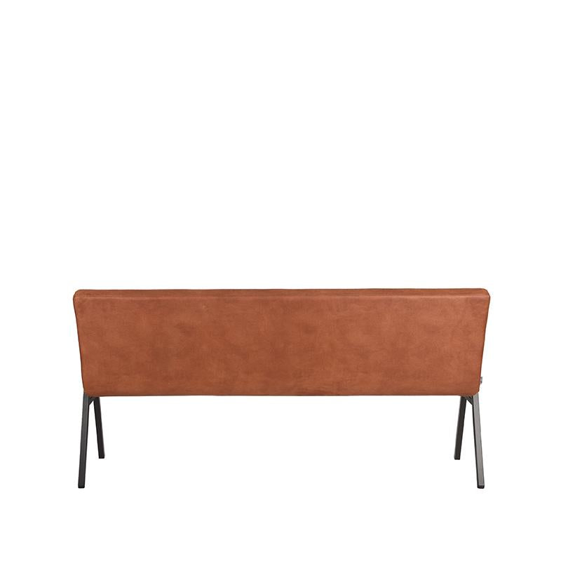 LABEL51 Eetkamerbank Matz - Cognac - Microfiber - 175 cm - Majorr