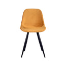LABEL51 Eetkamerstoel Capri - Oker - Fluweel - Majorr