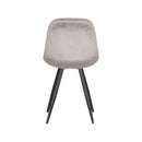 LABEL51 Eetkamerstoel Capri - Grijs - Fluweel - Majorr