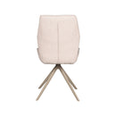 LABEL51 Eetkamerstoel Comfy - Naturel - Boucle - Taupe Onderstel - Majorr