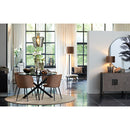 Eetkamerstoel Elyna - Bruin - 56x55x79cm - Majorr