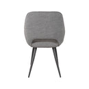 LABEL51 Eetkamerstoel Fer - Grijs - Boucle - Majorr