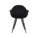 LABEL51 Eetkamerstoel Forli - Zwart - Fluweel - Majorr