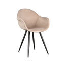 LABEL51 Eetkamerstoel Forli - Zand - Fluweel - Majorr