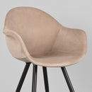 LABEL51 Eetkamerstoel Forli - Zand - Fluweel - Majorr