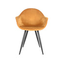 LABEL51 Eetkamerstoel Forli - Oker - Fluweel - Majorr