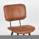 LABEL51 Eetkamerstoel Fos - Cognac - Leder - Majorr
