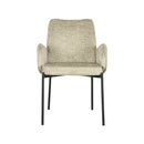 LABEL51 Eetkamerstoel Joni - Beige - Fluweel - Majorr