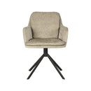 LABEL51 Eetkamerstoel Joy - Beige - Fluweel - Majorr