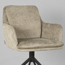 LABEL51 Eetkamerstoel Joy - Beige - Fluweel - Majorr