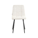 LABEL51 Eetkamerstoel Juul - Wit - Boucle - Majorr