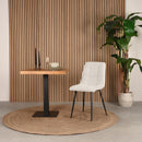 LABEL51 Eetkamerstoel Juul - Wit - Boucle - Majorr