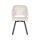 LABEL51 Eetkamerstoel Lewis - Crème - Fluweel - Majorr