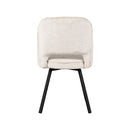 LABEL51 Eetkamerstoel Lewis - Crème - Fluweel - Majorr