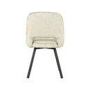 LABEL51 Eetkamerstoel Lewis - Beige - Fluweel - Majorr