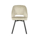 LABEL51 Eetkamerstoel Lewis - Beige - Fluweel - Majorr