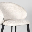 LABEL51 Eetkamerstoel Logan - Crème - Fluweel - Majorr