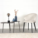 LABEL51 Eetkamerstoel Logan - Crème - Fluweel - Majorr