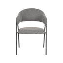 LABEL51 Eetkamerstoel Lowen - Grijs - Boucle - Majorr