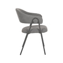 LABEL51 Eetkamerstoel Lowen - Grijs - Boucle - Majorr