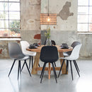 LABEL51 Eetkamerstoel Monza - Wit - Kunststof - Majorr